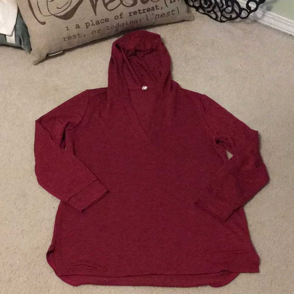 Lanston Hooded Long Sleeve Top Medium